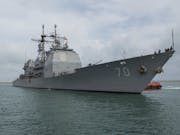 American cruiser USS Lake Erie renders assistance in Sri Lanka after devastating floods