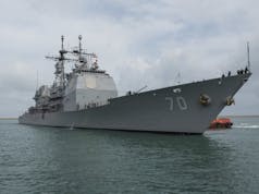 American cruiser USS Lake Erie renders assistance in Sri Lanka after devastating floods