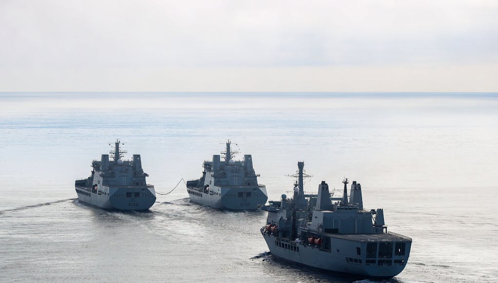 RFA Replenishment at Sea Trials