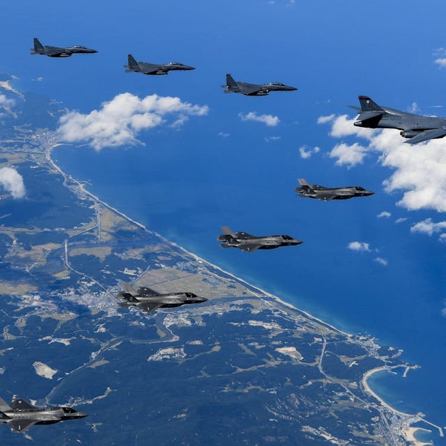 B-1B Bombers, F-35Bs, Japanese and South Korean aircraft in show of force aimed at North Korea