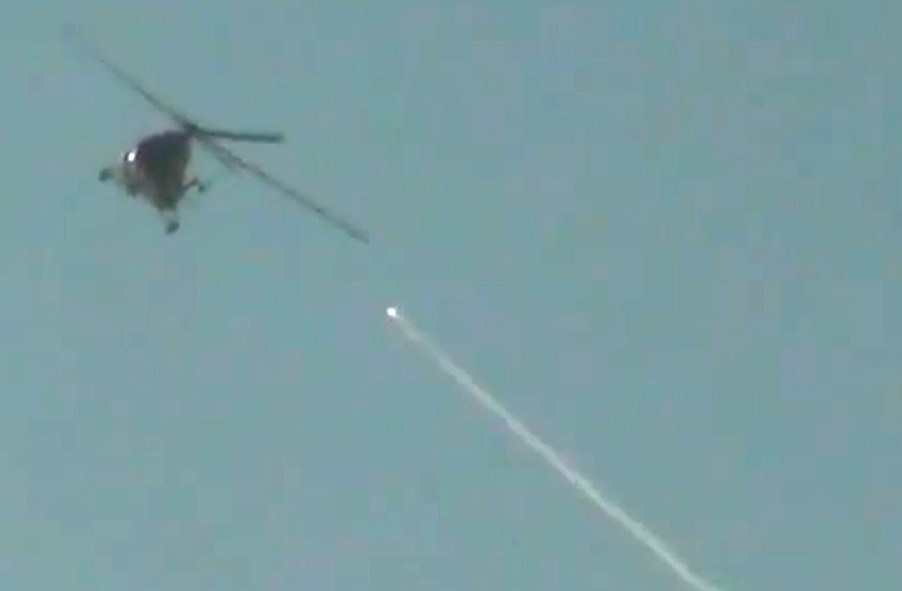 Libyan helicopter shot down