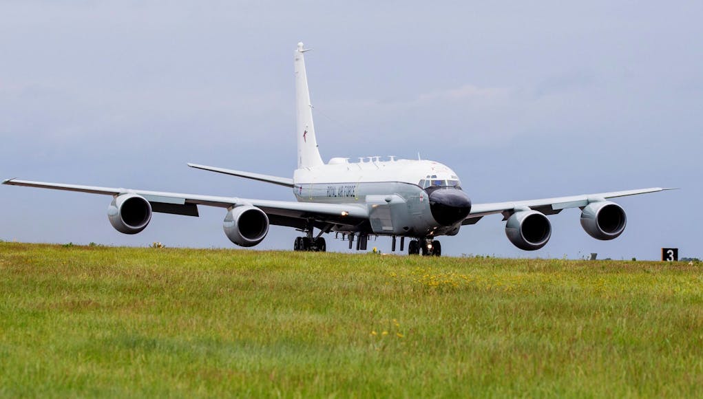 ZZ664 Departing RAF Waddington