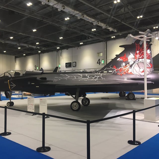 DSEI 2017: Saab presents a new Gripen ‘Aggressor’ variant