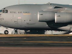 C-17 and A400M aircraft move ‘life saving equipment’ to the Falklands