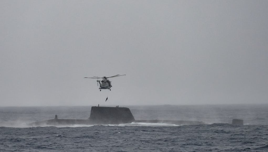 HMS ASTUTE Personnel Transfer
