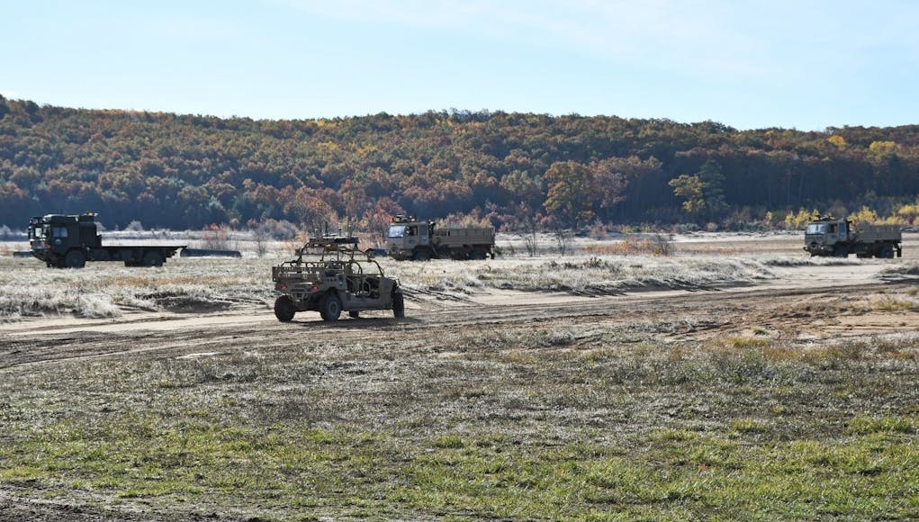 ROBOTIC TRUCKS TRIALLED BY BRITISH AND AMERICAN ARMIES