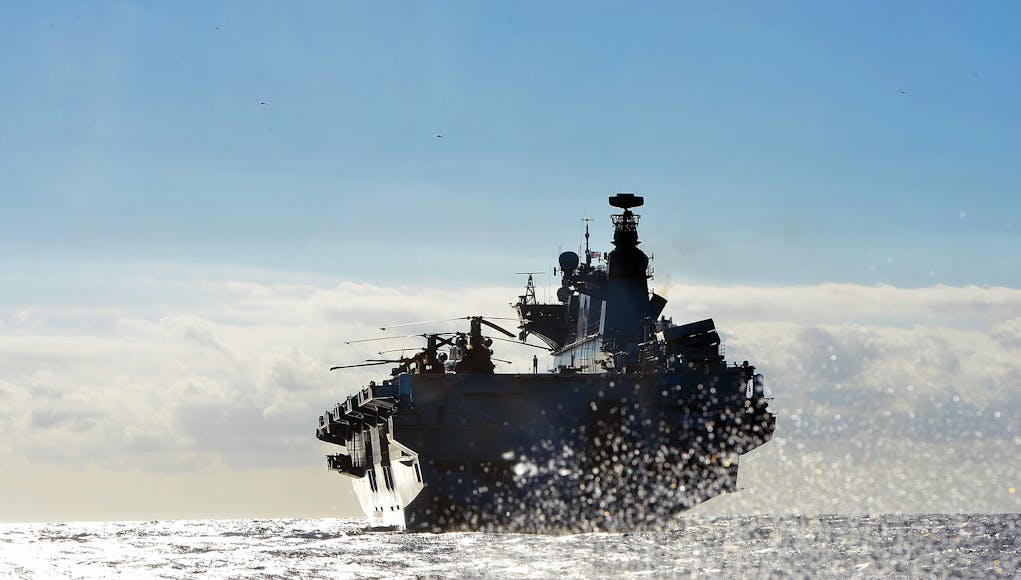 LCVP movements between HMS OCEAN and HMS BULWARK
