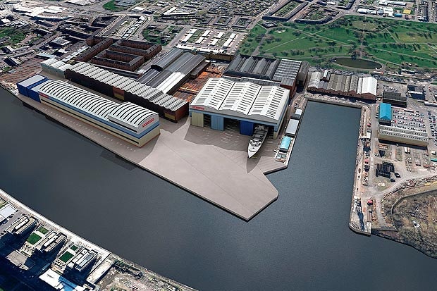 One of the options will see both Govan and Scotstoun being redeveloped, Govan is shown above.