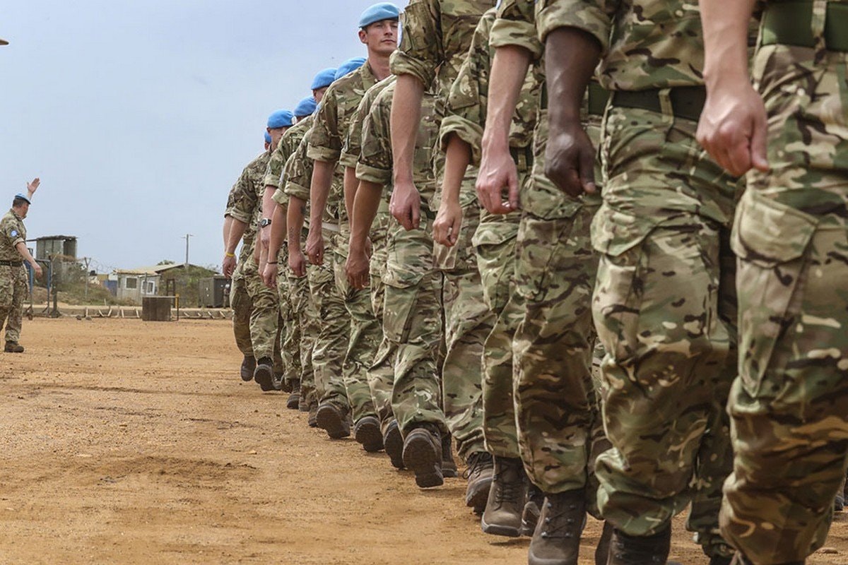 file photo: british peacekeeping troops in africa.