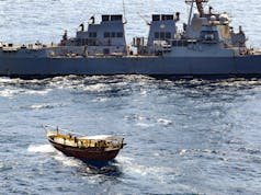 USS Winston S. Churchill seizes weapons off Somalia