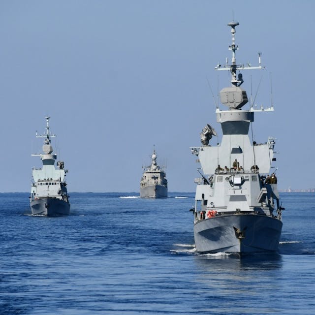 NATO warships train with Israeli forces