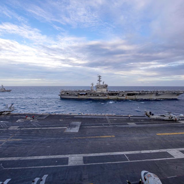 Two American carrier groups sail into South China Sea