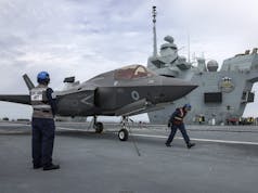 F-35 jet lands on HMS Prince of Wales for the first time