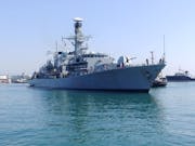 British warship visits Israel