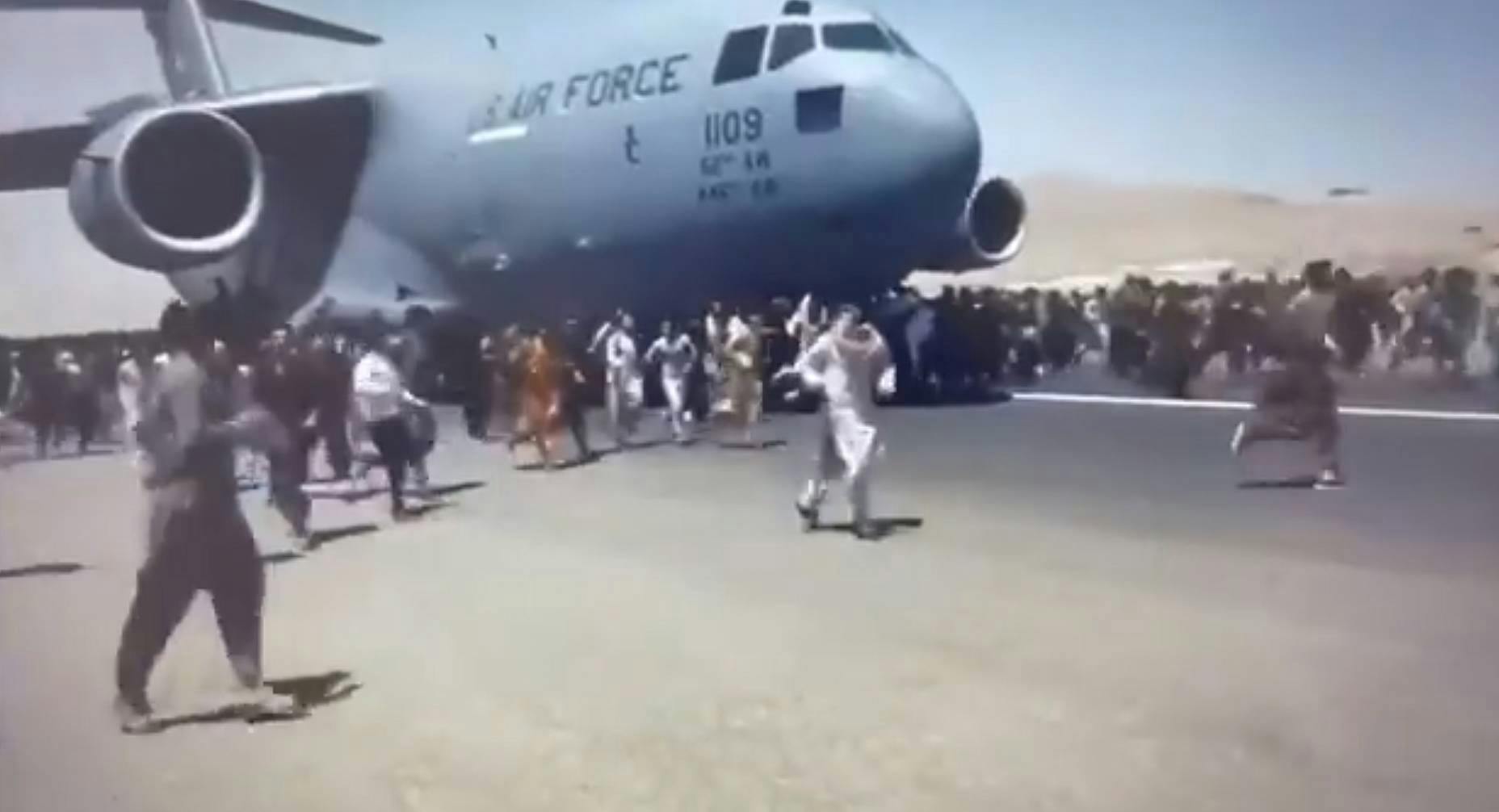 Civilians fall from airborne C17 in Afghan evacuation