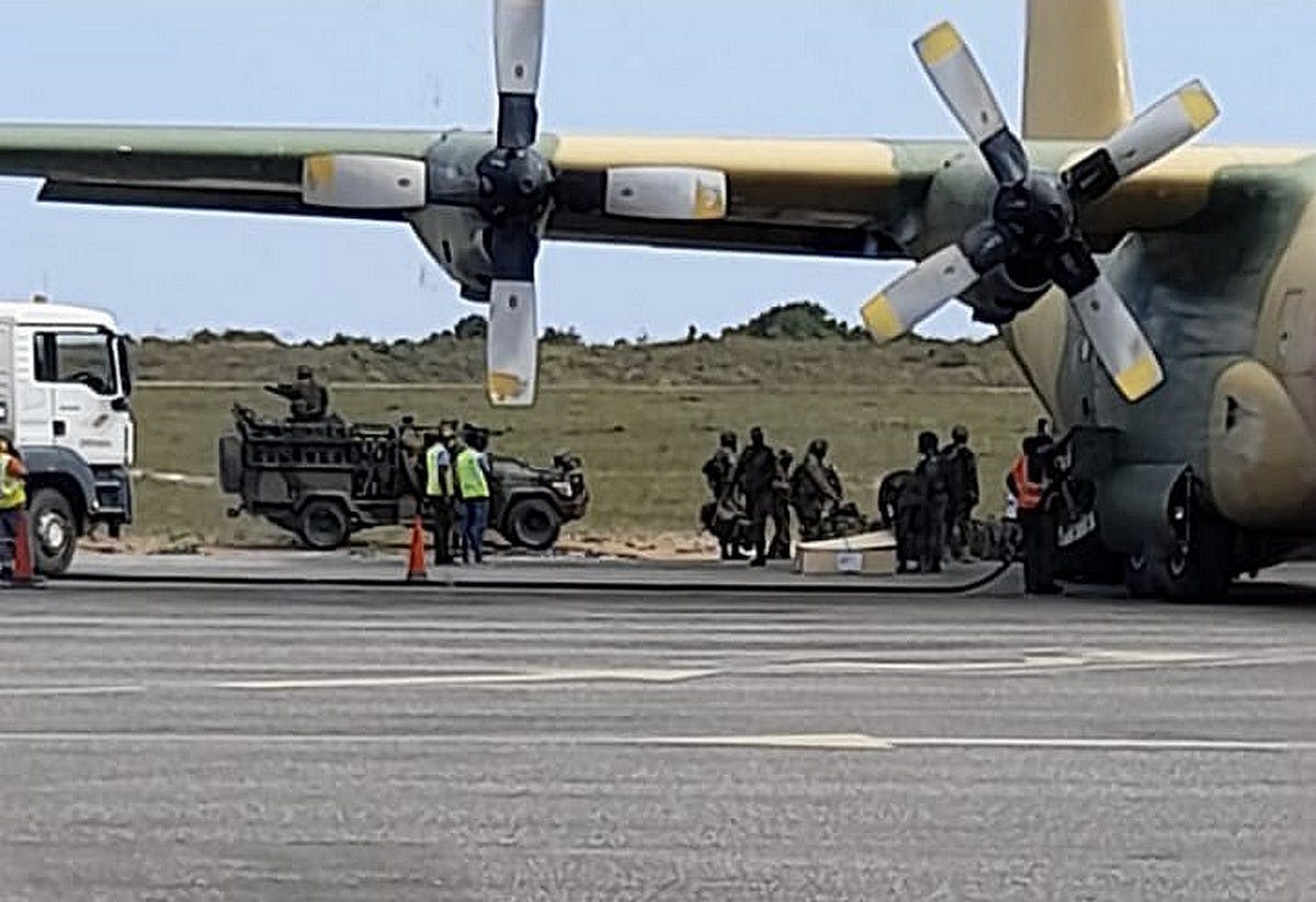 Forces from several African nations arrive in Mozambique