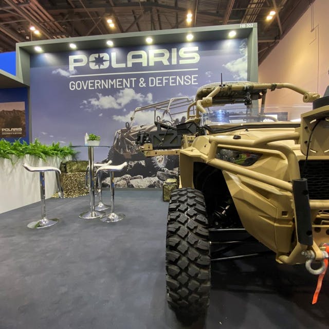 Polaris debuts newest light tactical vehicle