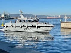 Royal Navy vessel escorts Spanish vessel from Gibraltar