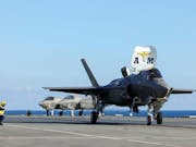 First time in history three nations jets launch from one ship