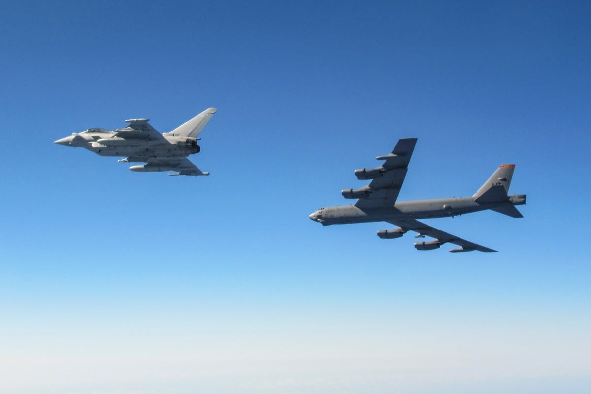 British jets escort B-52 bombers through Mediterranean