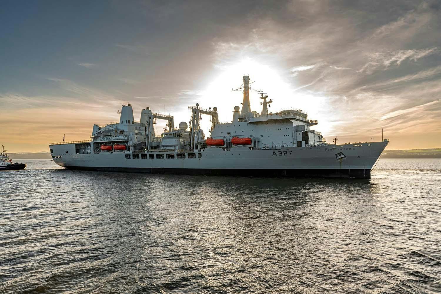 RFA Fort Victoria returns to operations after refit