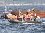 Ship capsizes and sinks on River Clyde