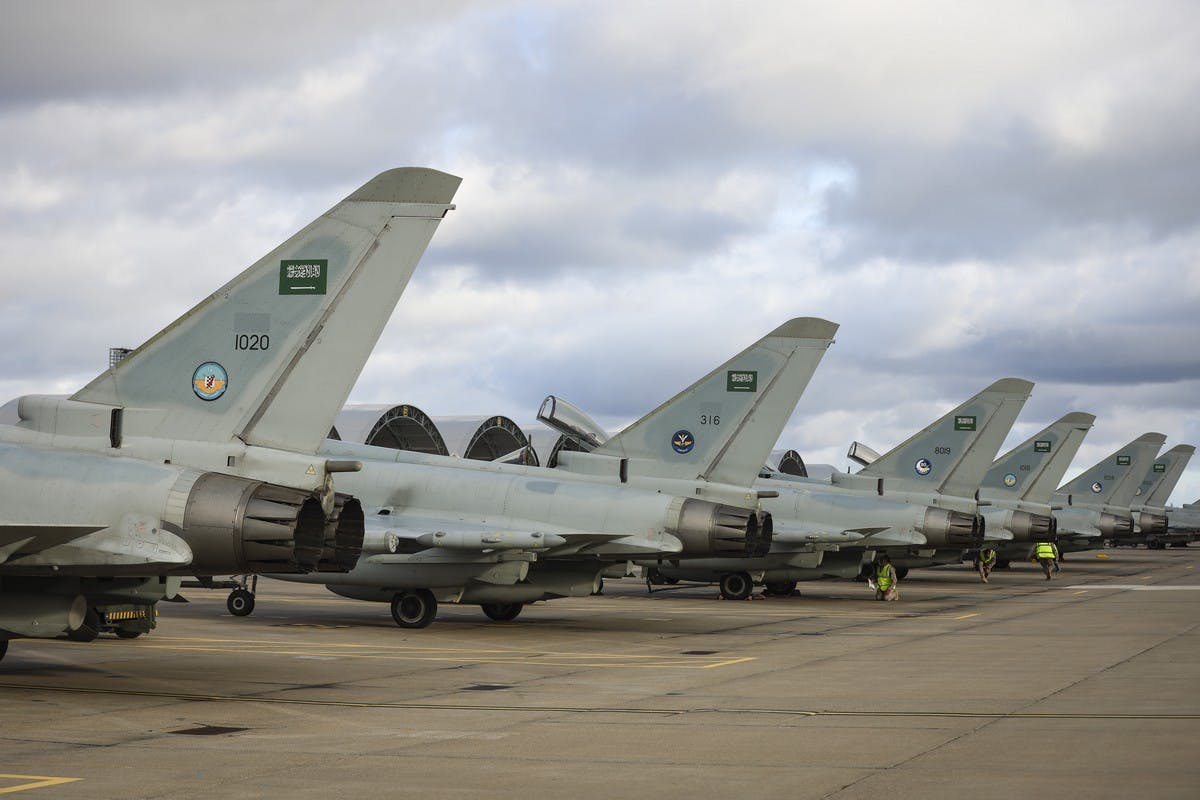 Saudi jets arrive in Britain ahead of massive air exercise