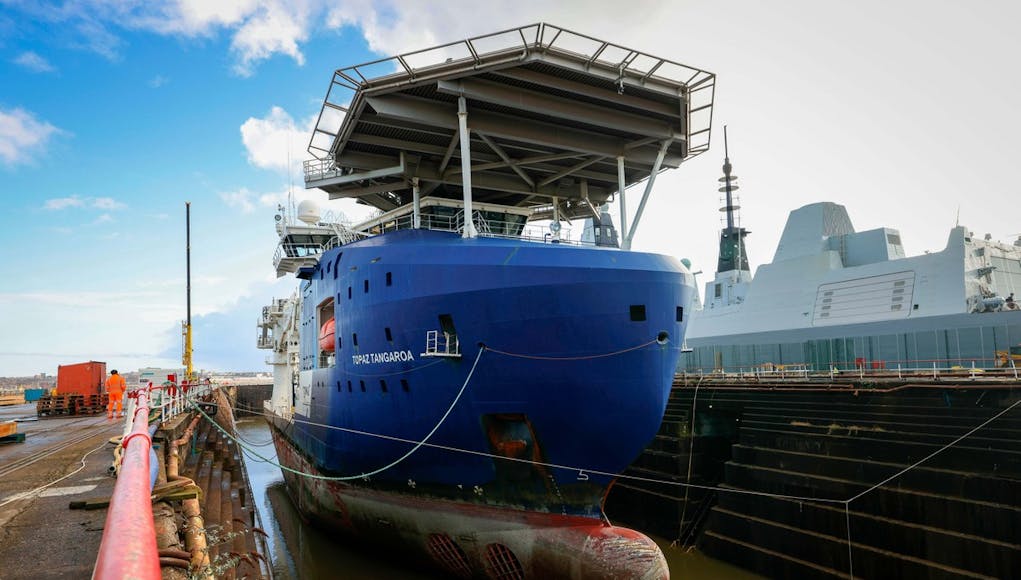 Future UK Subsea Protection Ship Arrives Into Merseyside