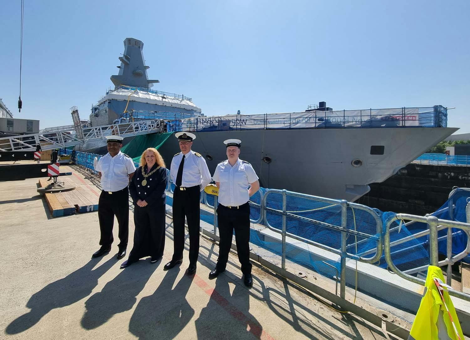 Lord Provost of Glasgow impressed by new warship