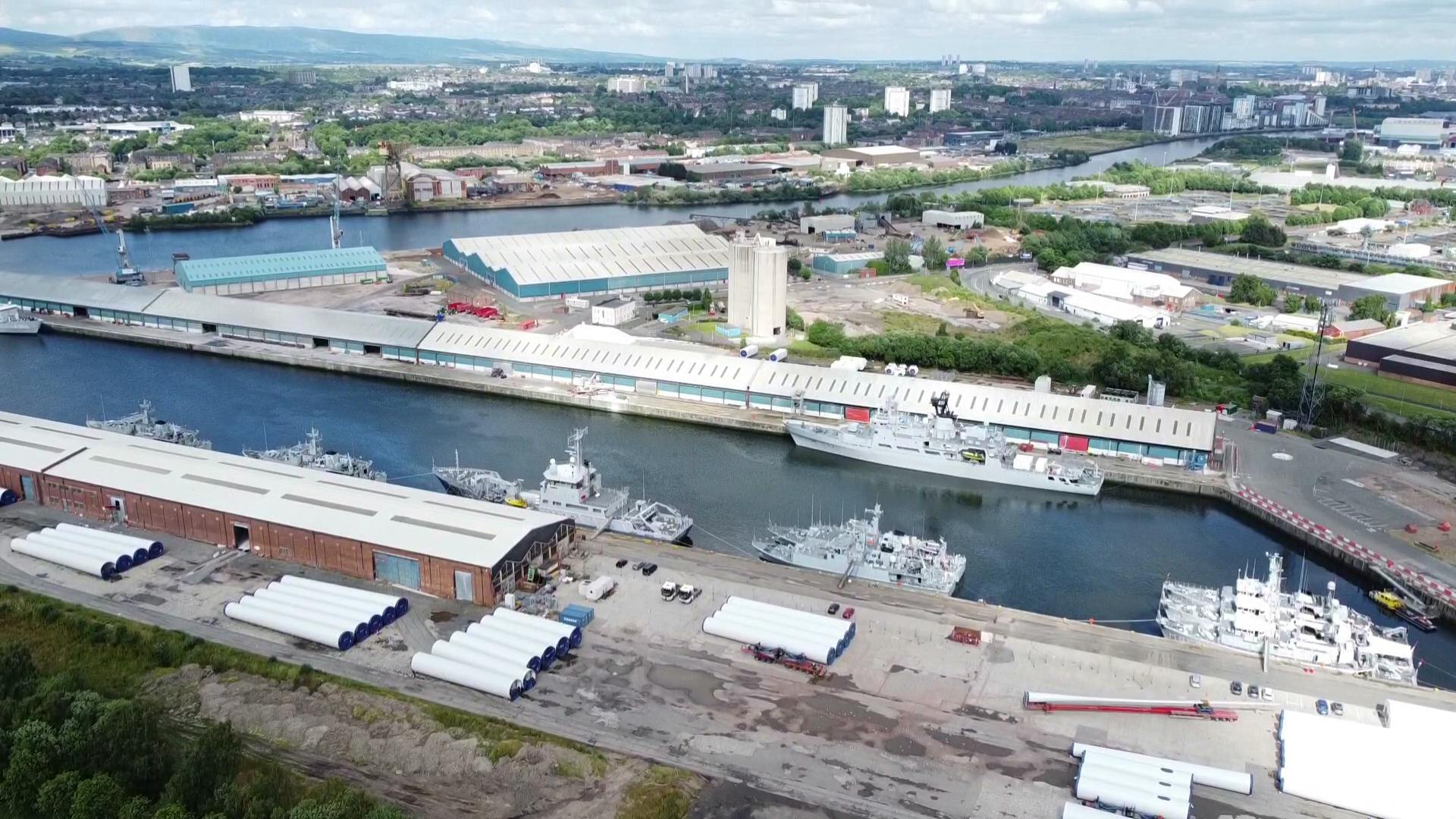 Glasgow hosts large NATO-Ukraine joint naval exercise