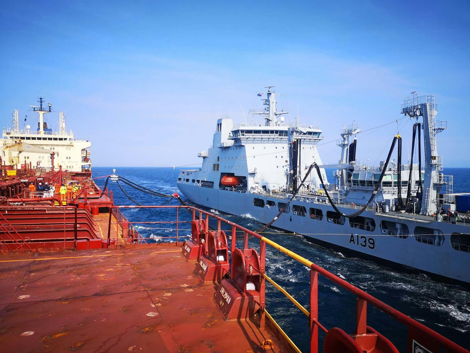 Tideforce conducts replenishment trials with commercial tanker