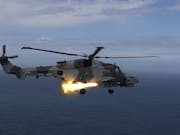 First Wildcat air-to-air firing trial with Martlet a success