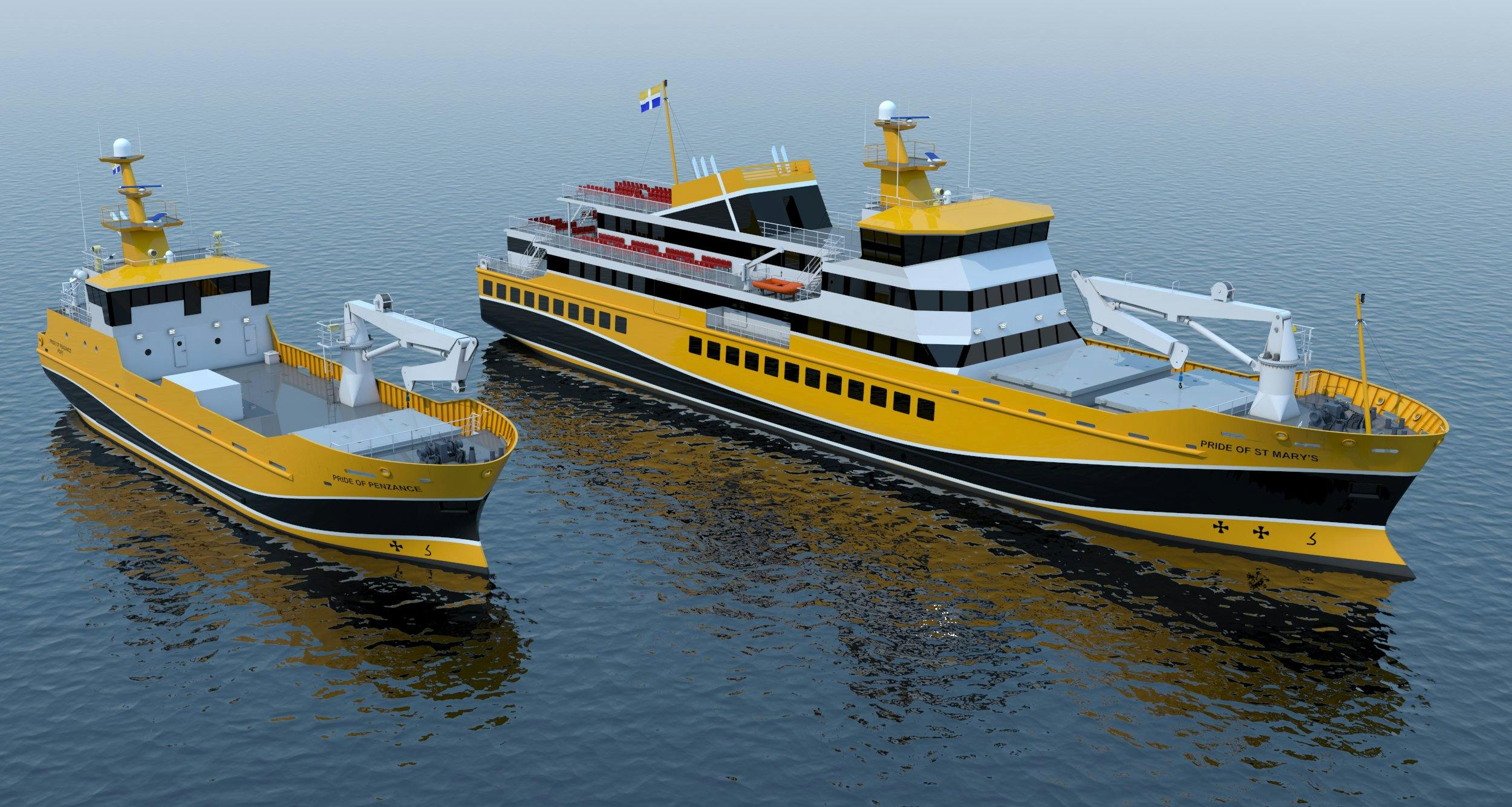 Harland & Wolff unveils plan for new Isles of Scilly ferries