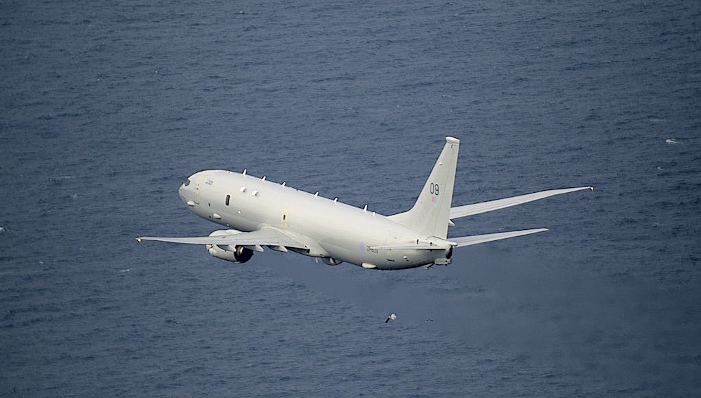 RAF P8 aircraft