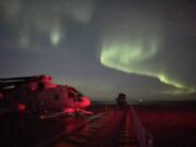 British carrier captures stunning Northern Lights images