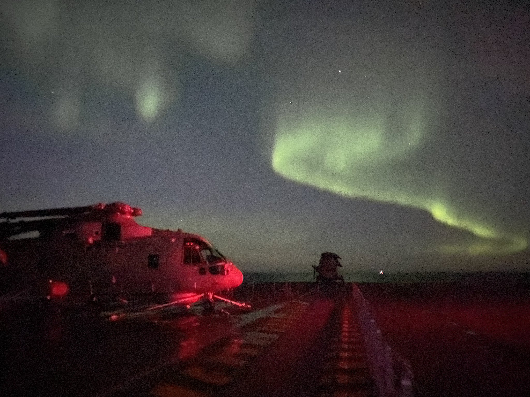 British carrier captures stunning Northern Lights images