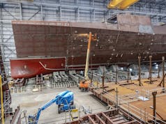 New Royal Navy frigate progresses in Rosyth frigate factory
