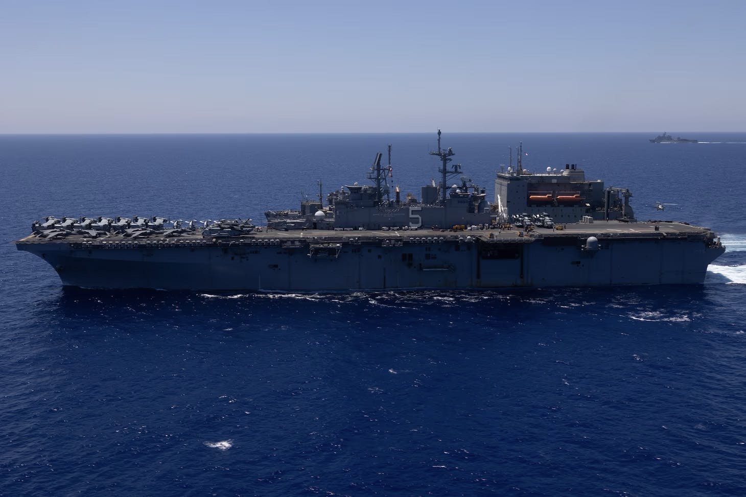 American assault ships enter Eastern Mediterranean Sea
