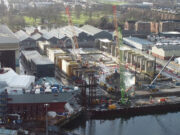 Timelapse shows year of progress on Glasgow frigate factory