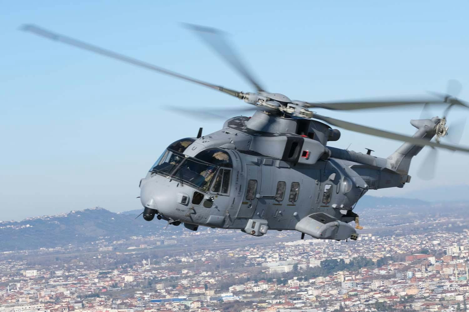 British commando helicopters over Albania