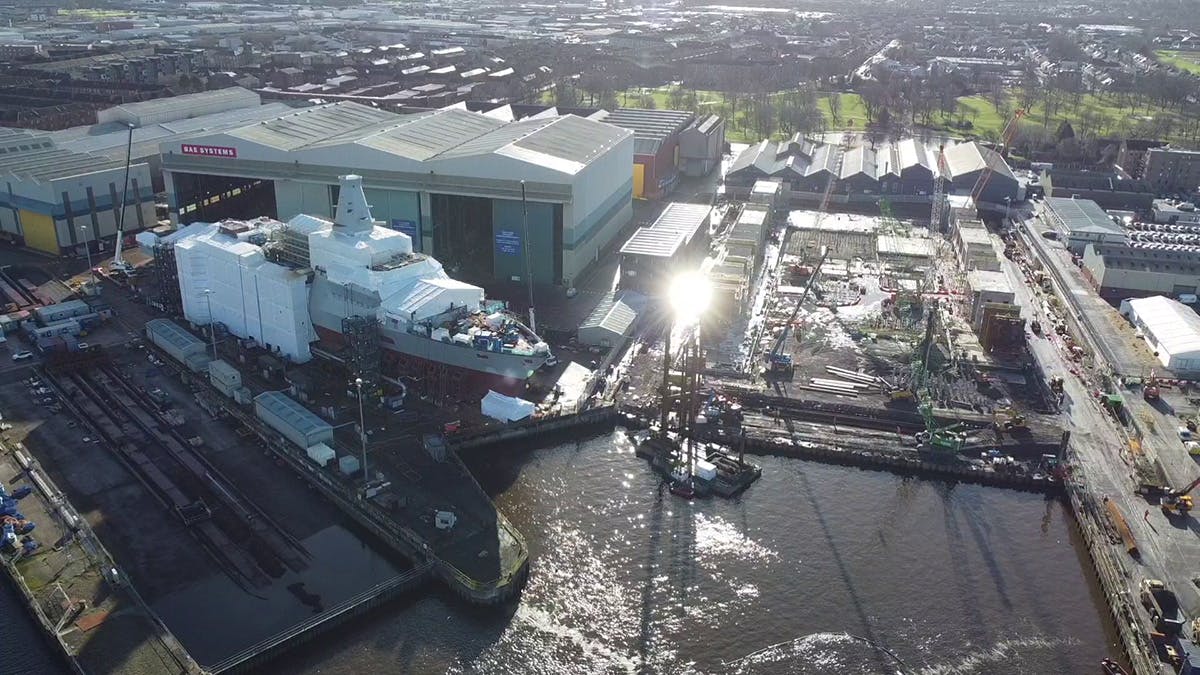 Glasgow shipyard to install solar panels on ship build hall