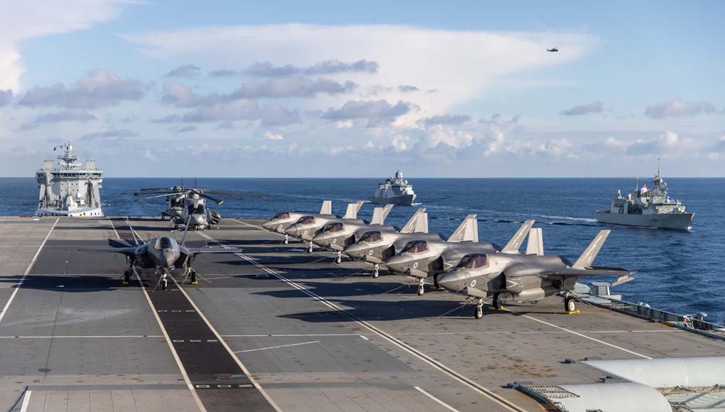 UK CARRIER STRIKE GROUP ASSEMBLES