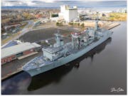 Stunning drone shows show large Spanish vessel in Scotland
