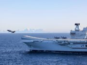 British carrier group operating off Norwegian coast
