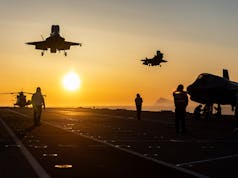 Busy day for British carrier jets in Arctic