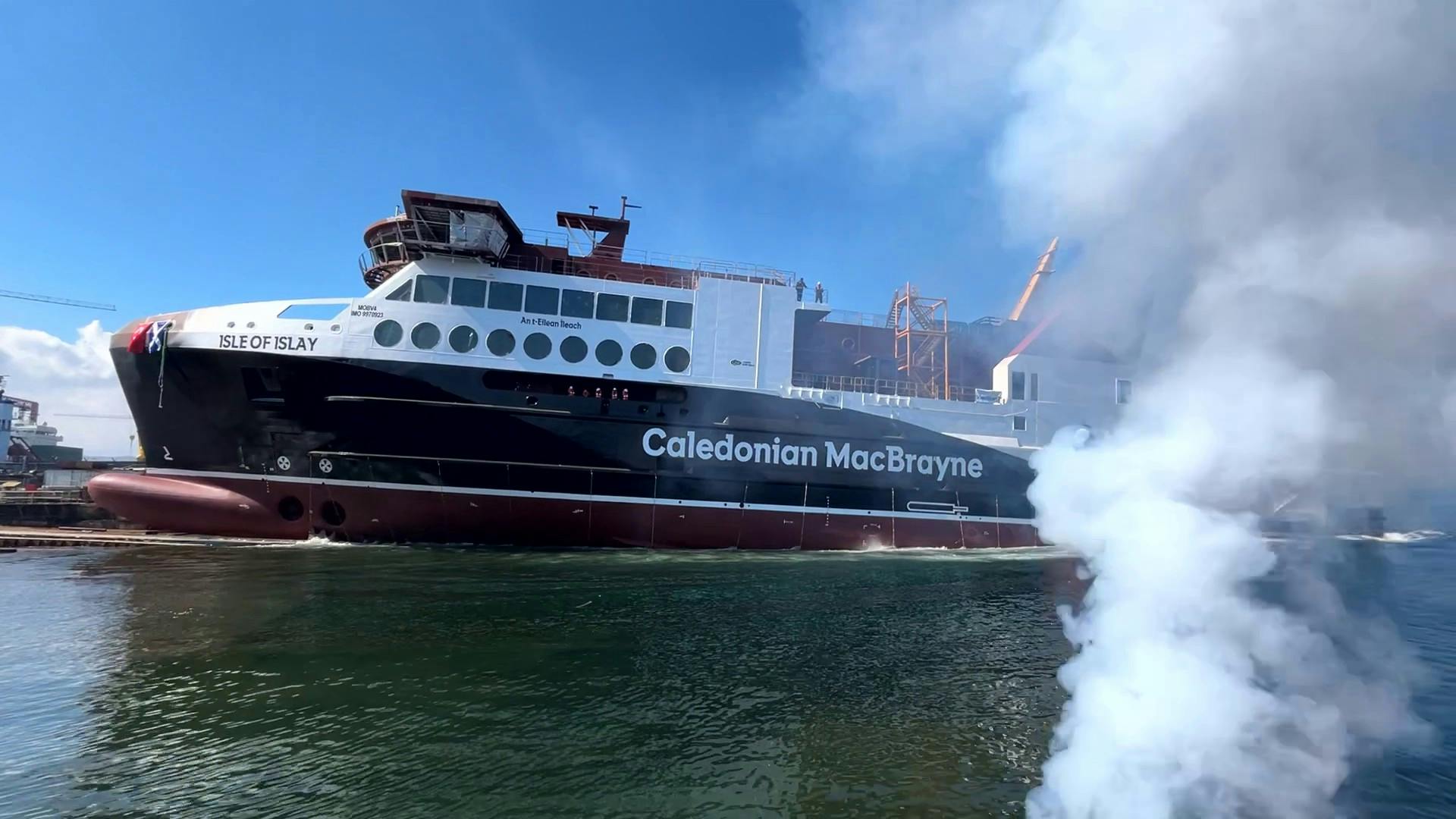 New Turkish-built CalMac ferry successfully launched