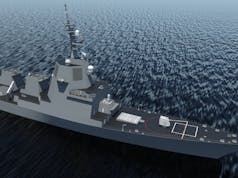 SPY-7 radar on Japanese ship tracks objects in space