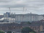 Glasgow frigate factory roof begins to take shape