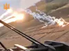 Video shows Ukrainian helicopter engaging Russian targets
