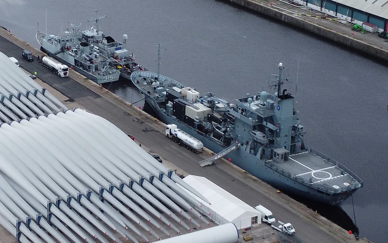 NATO and Ukrainian warships begin arriving in Glasgow